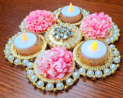 Rangoli for Diwali with Tealight Holders - Diwali Decoration Set - Image 4