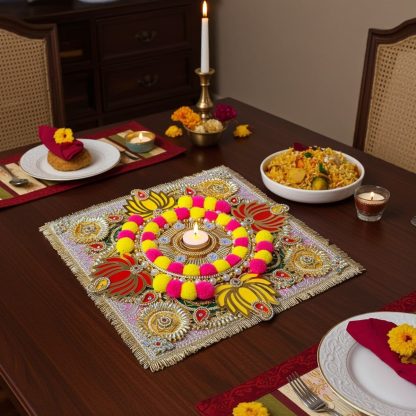 Handmade Diwali Wooden Rangoli - Image 6