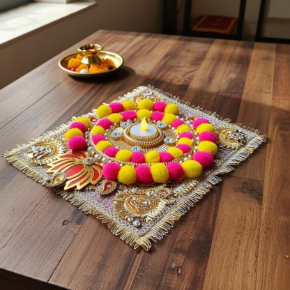 Handmade Diwali Wooden Rangoli - Image 7