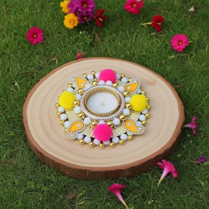 Handmade Diwali Wooden Rangoli - Image 9