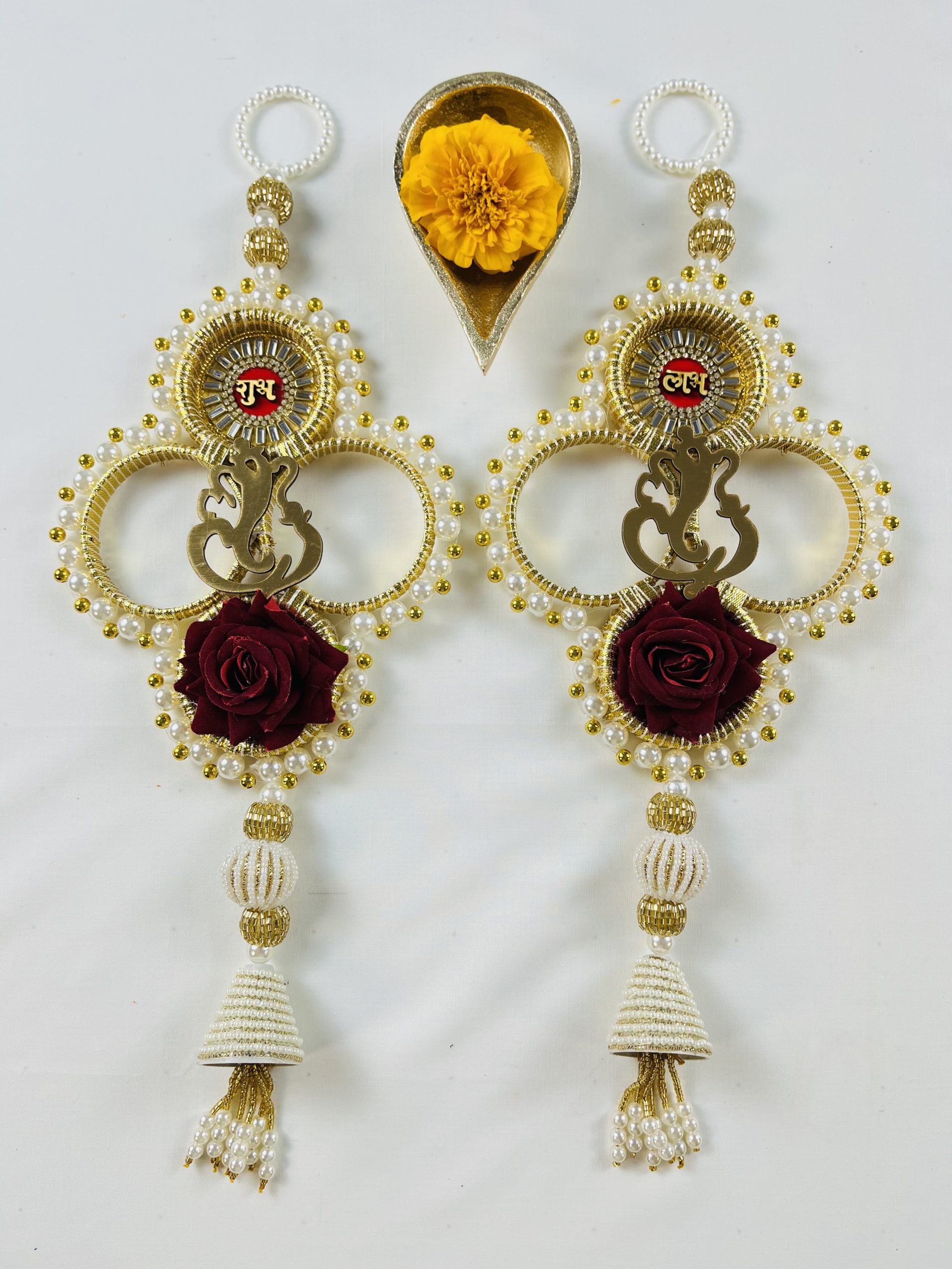 Shubh Labh Ganesh Door Hanging - Indian Festive Puja Decor - Image 4