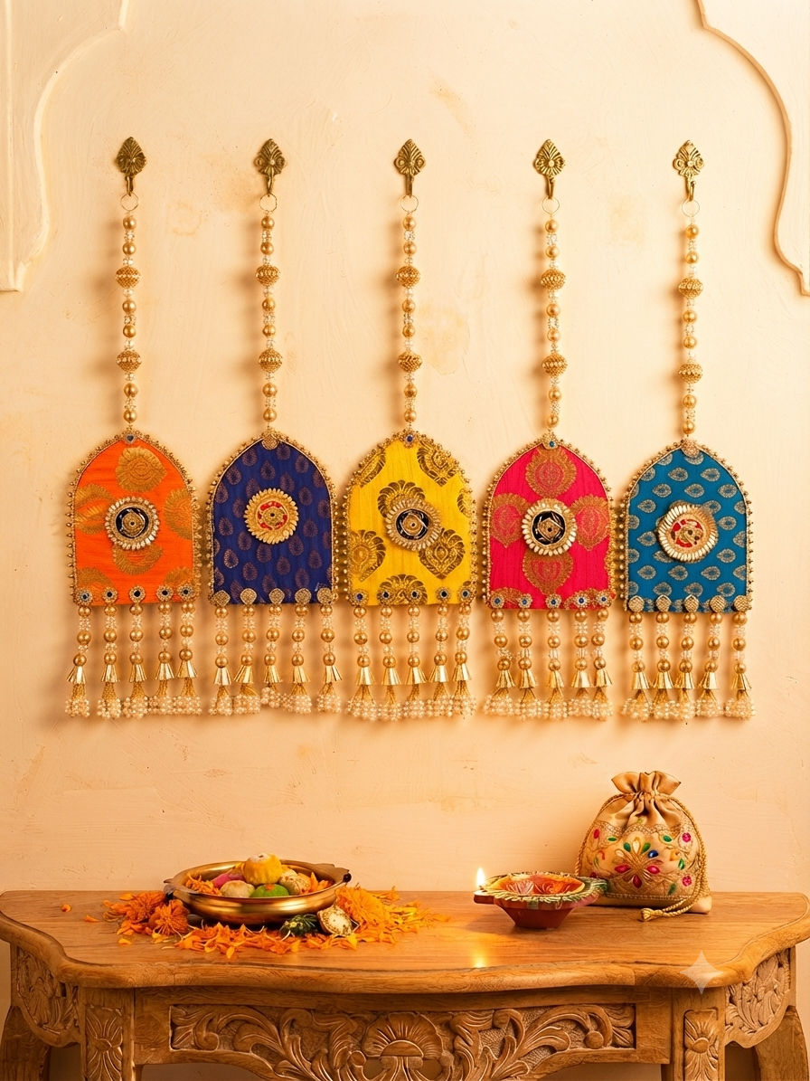 Indian Festive Wall Hanging - Traditional Festival & Puja Decor - Image 2