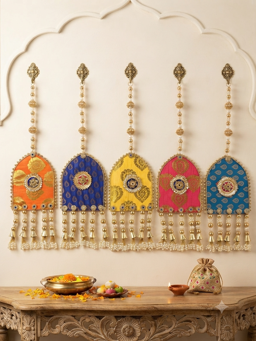 Indian Festive Wall Hanging - Traditional Festival & Puja Decor - Image 4