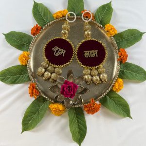 Shubh Labh Door Hanging - Indian Puja Decor