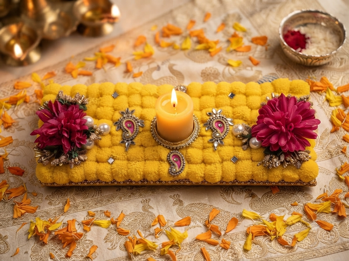 Festive Decorative Diya & Candle Holder
