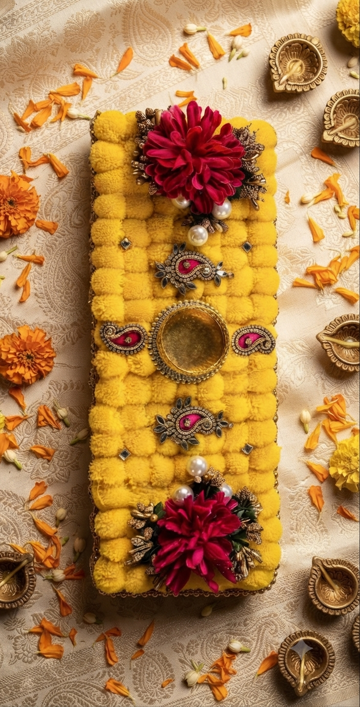 Festive Decorative Diya & Candle Holder for Diwali & Indian Celebration - Image 2